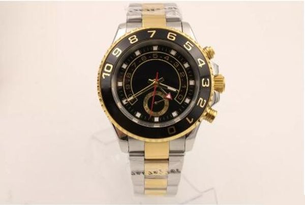 

luxury black dail silver stainless belt mens golden stainless pointer watch mens fashion wrist watchesver, Slivery;brown