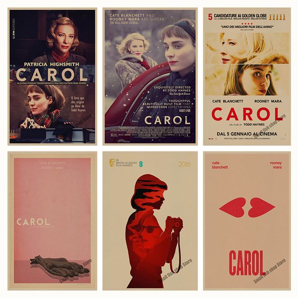 

carol retro poster retro kraft paper bar cafe home decor painting wall sticker