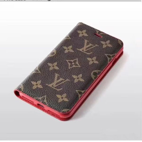 

Top Brand Designer Phone Case for iphong X XS XR X Max 7 7plus 8 8plus Wallet Style Card Holder Leather Cover Case Tide-brand Fashion Case