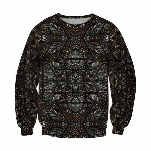 

новое прибытие мода структура специальный прохладный черный мужчины / женщины смешные 3d печатных толстовка стиль мода повседневная толстовк, Black