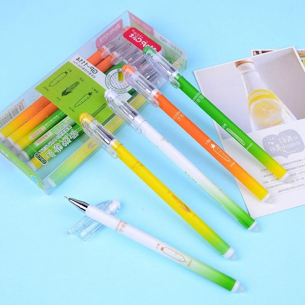 

12 pcs/ box kawaii erasable pen gel pen 0.38mm black/blue ink school & office writing supply kawai stationery gift