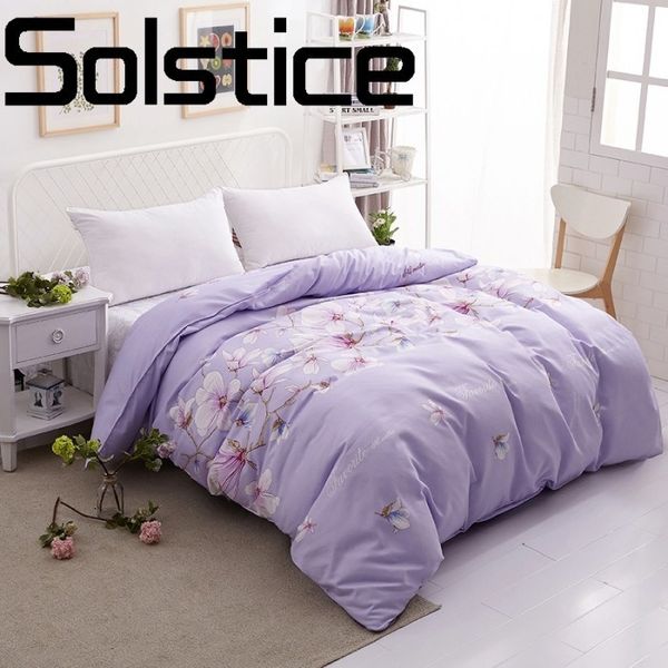 

solstice home textile fashion fresh large printing simple sanding thick bedding sheets quilt cover pillowcase 3/4pcs