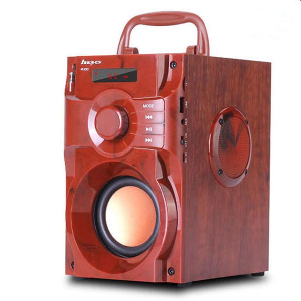 New Wooden Wireless Bluetooth Speaker Outdoor Home Heavy Subwoofer