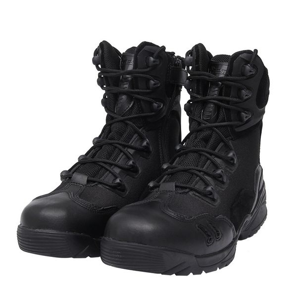 

Brand Men Military Army Boots Special Forces Tactical Desert Combat Boats Outdoor Hiking Shoes Cow Leather Snow Boots