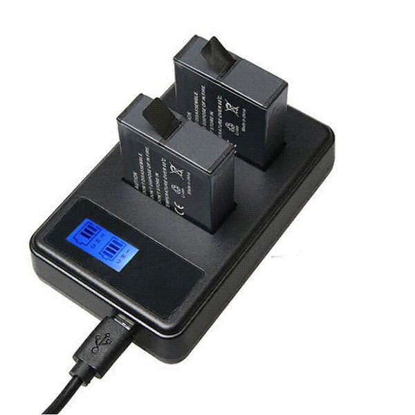 

Go Pro Accessories USB Battery Charger with LCD Screen Display for Gopro Hero 5 AHDBT-501 Battery Intelligent Protection Charge