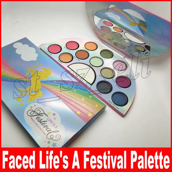 

Новейшие макияж палитра столкнулся жизнь фестиваль 13 цветов Мир любовь палитра теней для век высокое качество