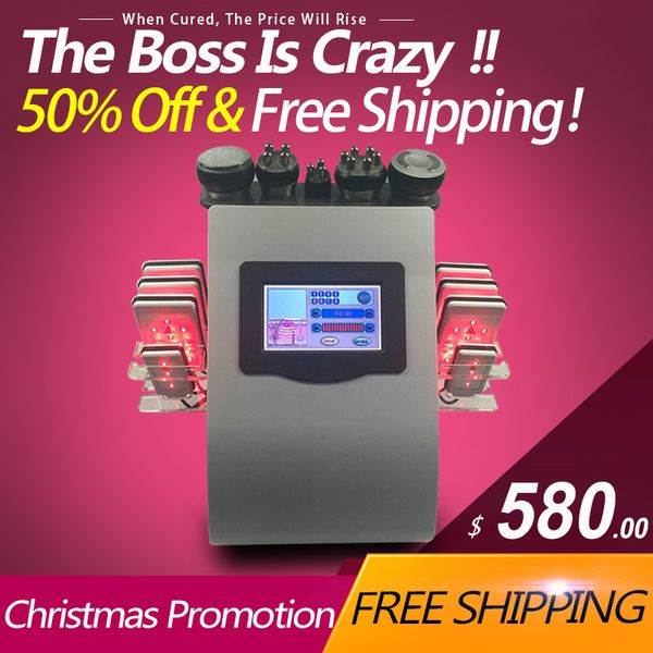 

40k ultrasonic liposuction cavitation 8 pads lllt lipo laser slimming machine vacuum rf skin care salon spa equipment ce/dhl