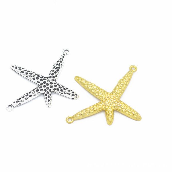 

bulk 100 pcs/lot large 50*44mm starfish charms pendant good for diy craft, jewelry making 3 colors, Bronze;silver
