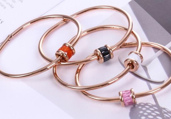 

korean temperament cryolite bracelet rotating rose gold jewelry fashion color diamond burst stone diamond ice bracelet, Golden;silver