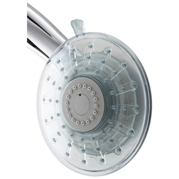

3-colored temperature sensor multiple spray pattern led shower spray head