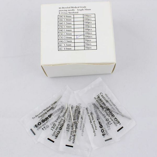 

individually packed piercing needles disposable body piercing needles e.o.gas sterilized permanent makeup tool for artists