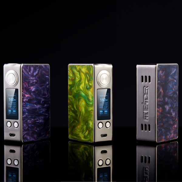 

Original Aleader Funky 160W Box Mod VW TC Fit 18650 Battery Resin Ecig Vape Mods For 510 Thread Atomizer Tanks DHL Free