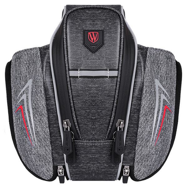 

sews-wheel up 2 pockets rainproof road bicycle saddle bag mountain bike seat rear tail pouch water bottle package cycling acce