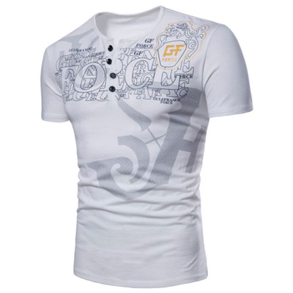 

Big Yards Mens T Shirt Clothes Letter Design Printed Short Sleeve Crew Neck Men Fashion Top