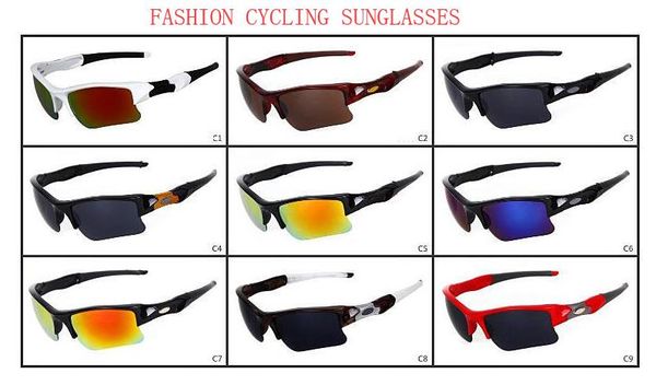 

brand new fashion men's bicycle glass sun glasses sports goggles driving sunglasses cycling eyewear outdoor glasses 9 colors, White;black