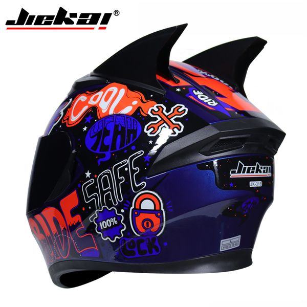 

new winter jiekai full face motorcycle helmet motorbike helmet sdouble lens knight safety caps protective gears helmets