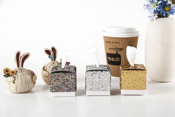 

блеск конфеты коробка свадьба подарок сувениры коробка праздничная партия упаковка поставок свадьба конфеты коробка золото серебро блеск