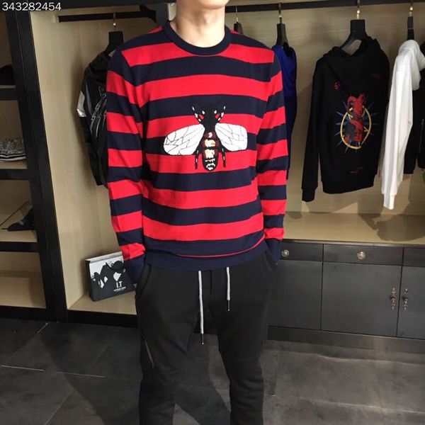 

2018 new fashion sweaters runway man men's clothing wa10231, White;black