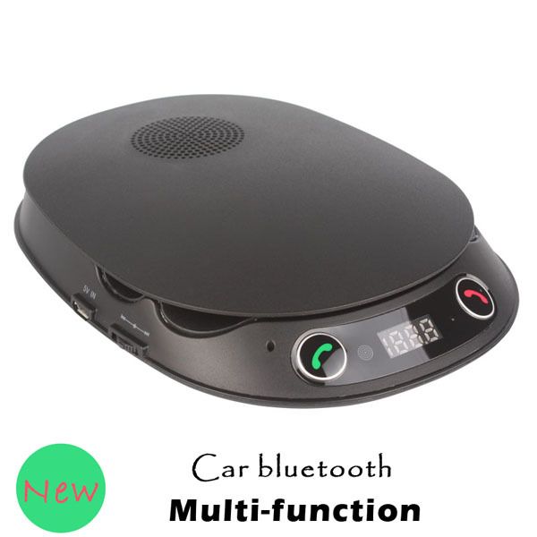 

multi-function car bluetooth hands kit fm transmitter phone holder mp3 player built-in 3w speaker