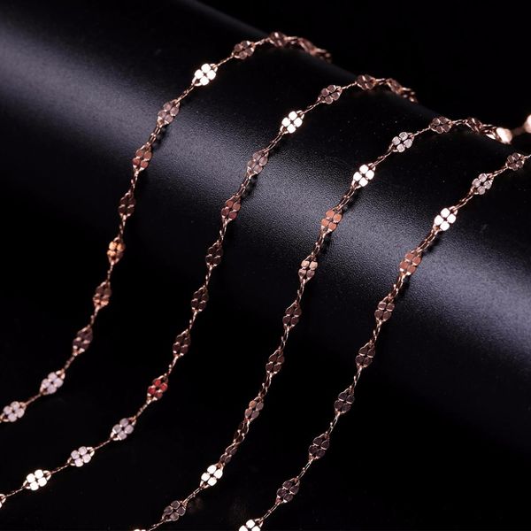 

robira genuine 18k gold necklace fine jewelry real au750 rose gold chain wedding party gift romantic for women girl choker, Silver