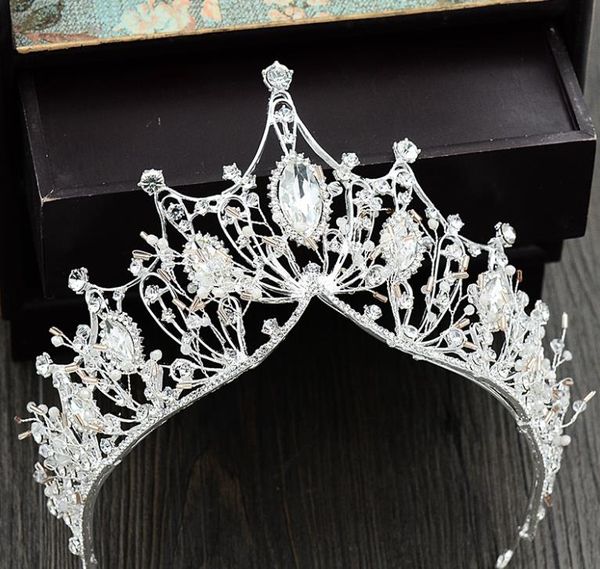 

new crystal handmade crown wedding bridal wedding gown, air wedding dress, evening dress, p studio, p accessories, Silver