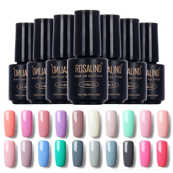 

rosalind 7ml gel nail polish nail art uv led soak off varnish gel lacquer for extension design varnishes sa001, Red;pink