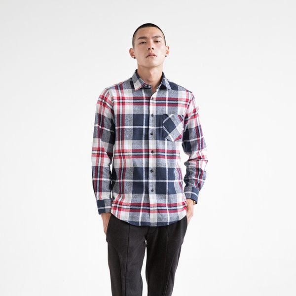 

new autumn fashion brand men clothe slim fit men long sleeve shirt plaid cotton casual shirt social plus size 5xl, White;black