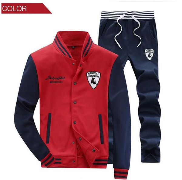 

men's tracksuits sportswear sweatshirts autumn winter jogging sports set men's sportswear brand sportswear set ing, Gray