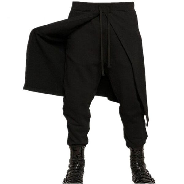 

men gothic plus size xxxl black punk style loose hip hop pants casual for spring