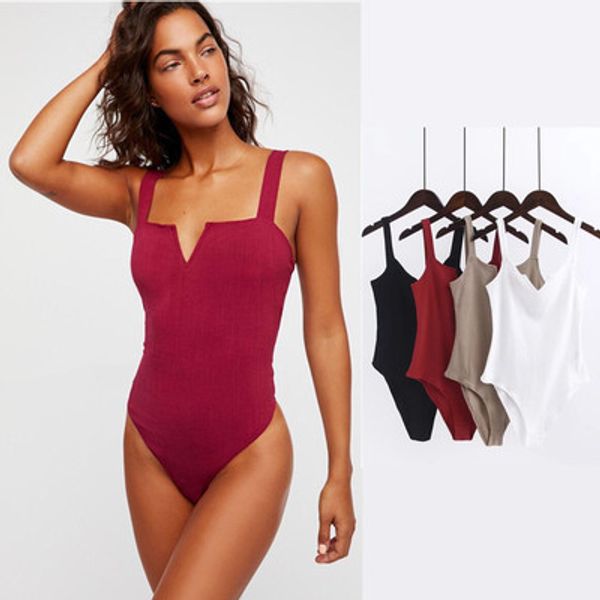 

Summer Spaghetti Strap Backless Fit Romper Body Siamese Bodysuit Slim Skinny Tight Jumpsuit Undershirt Playsuits 4 Color