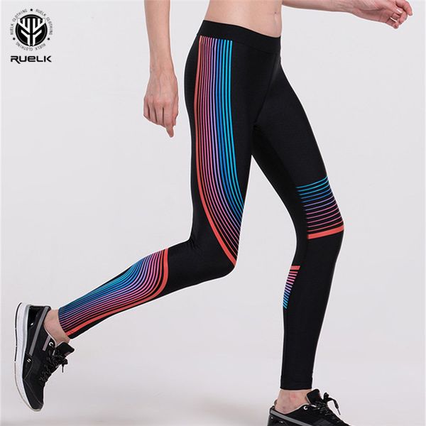 

ruelk 2018 new pants ladies trousers streamer printing stitching solid color high stretch leggings quick-drying pants women, Black;brown