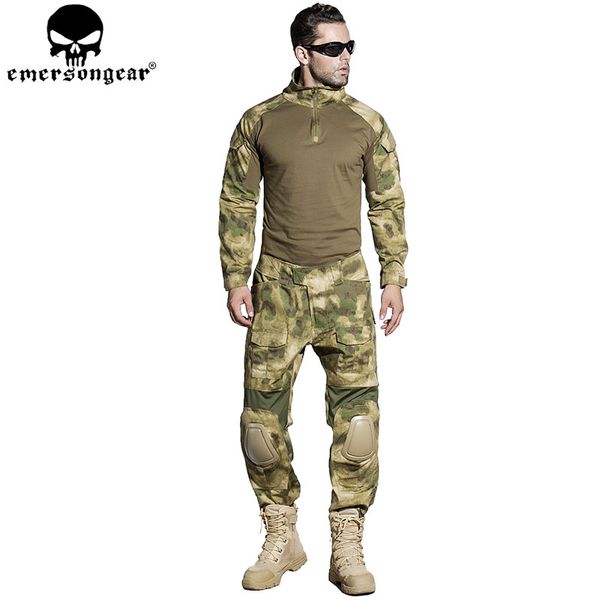 

emersongear bdu combat uniform tactical shirt pants with elbow knee pads camouflage hunting clothes atfg em6922, Camo