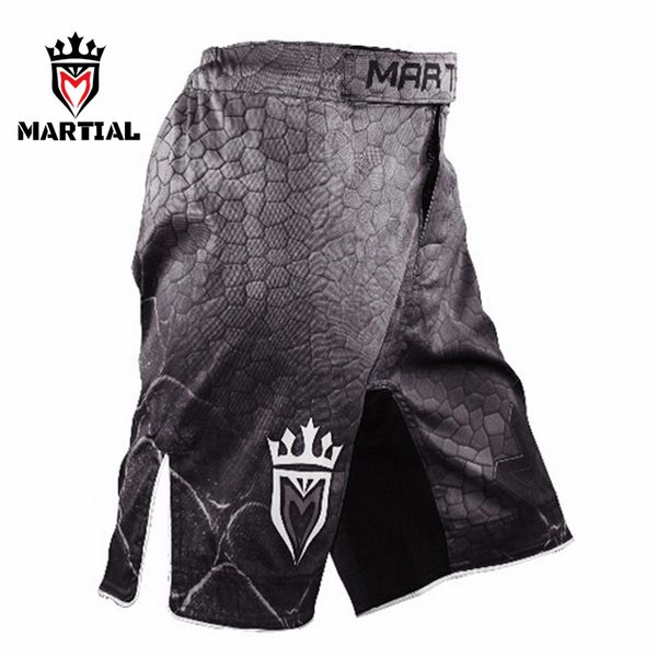 

martial mma shorts men 's kick boxing trunks mma shorts fitness gym bjj shorts mma combat training board short, Blue