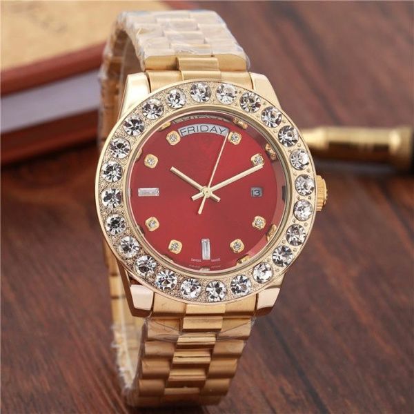 

relogio masculino мужские часы роскошные платья дизайнер моды черный циферблат календарь золотой браслет складной Застежка мастер мужской автоматические пары