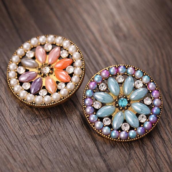 

10pcs interchangeable jewelry new big beads flower snap button with rhinestone charms fit metal snap button bracelet bangle, Bronze;silver