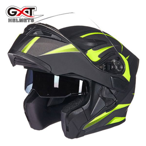 

gxt flip up motorcycle helmet double lense visors full face motorbike helmets casco racing capacete with bluetooth moto casque