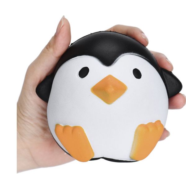 

11CM Jumbo Kawaii Cute Penguin Squishy Slow Rising Relieve Stress Мягкий сладостный шарм Ароматизированный подарок для малышей из детского торта 2018 новый от dhl