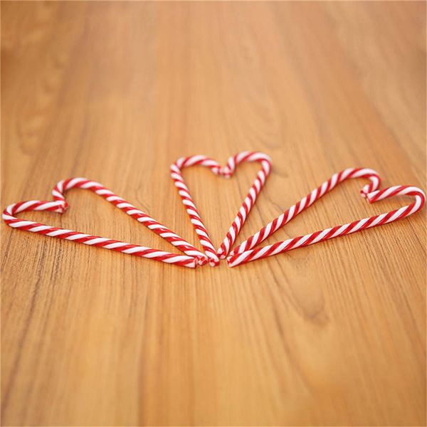 

6pcs/bag christmas candy crutches tree ornament supplies outdoor party ornament christmas decoration for home santa xmas