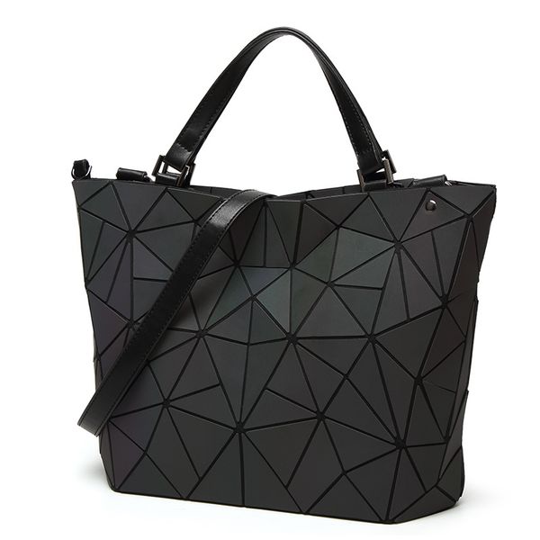 

flower poetry bao bag women luminous bucket bag geometry diamond shoulder bags casual folding handbags ladies messenger bags y18102304