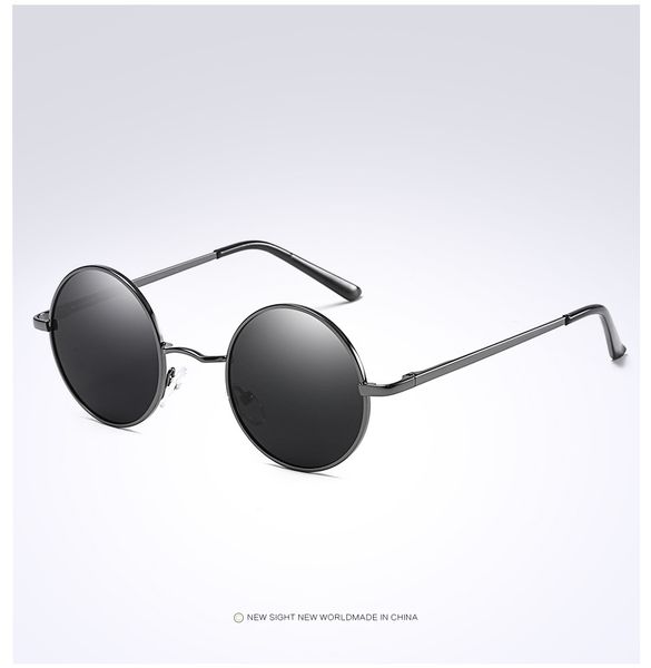 

polarized sunglasses fashion prince glasses anti uv400 sunglasses alloy frame tac lens round glasses