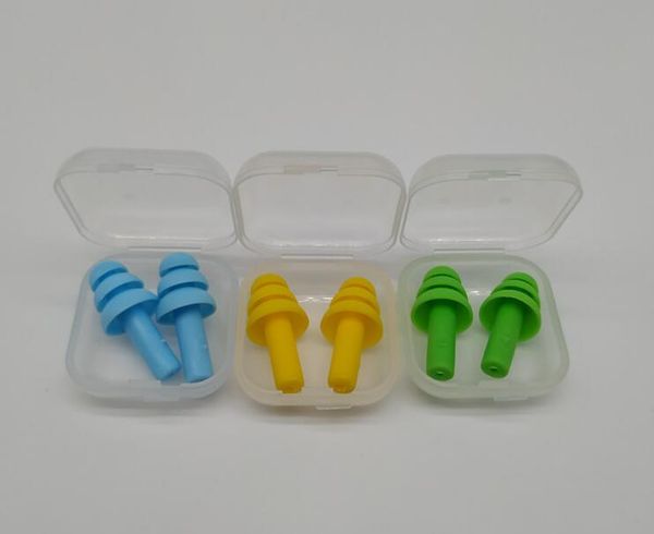 

1000pairs silicone earplugs swimmers soft and flexible ear plugs for travelling & sleeping reduce noise ear plug 8 colors