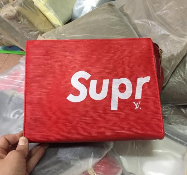 

Новый SUPR путешествия туалетные сумки 26 см защиты макияж сцепления женщины натуральная кожа водонепроницаемый косметические сумки для женщин