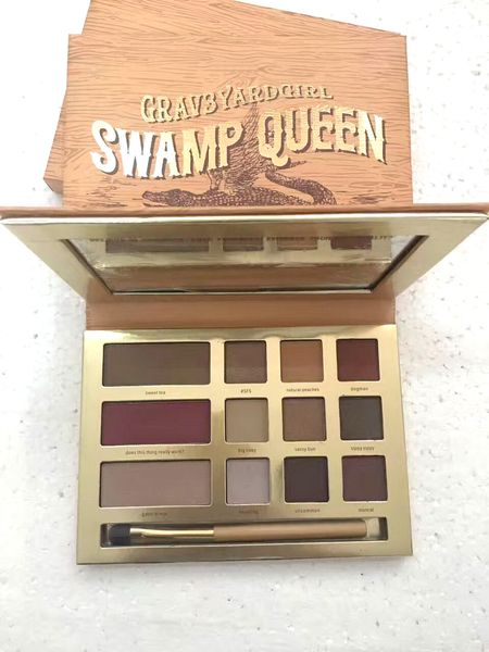 

Бесплатная доставка ePacke! ГОРЯЧИЙ новый макияж палитра Grav3yardgirl Болото Queen 12 цветов