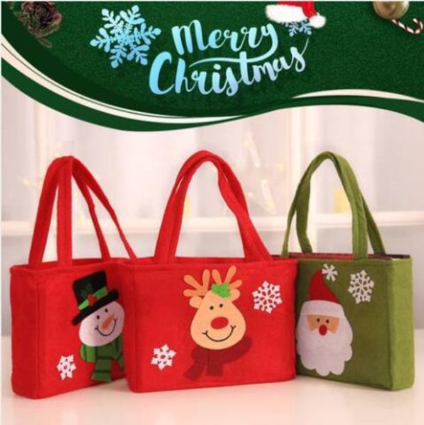 

wholesales 2019 1pcs xmas ornaments christmas gift candy bag set festival decorations