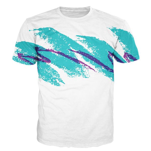 

новые моды 90 - х годов джаз соло бумаги cupt рубашка смешно 3d печатных женщин / мужчин с коротким рукавом лето мужская футболка повседневн, White;black