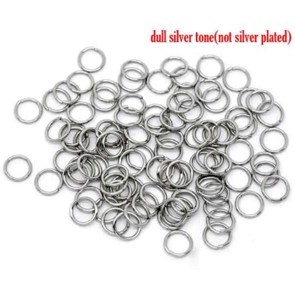 

doreenbeads 500 stainless steel open jump rings 8mm dia. findings (b10272), Silver