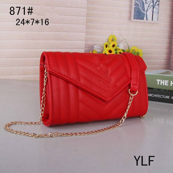 

shoulder bags women chain crossbody bag handbags famous designer purse female message bag tote wallet size24x7x16cm 871