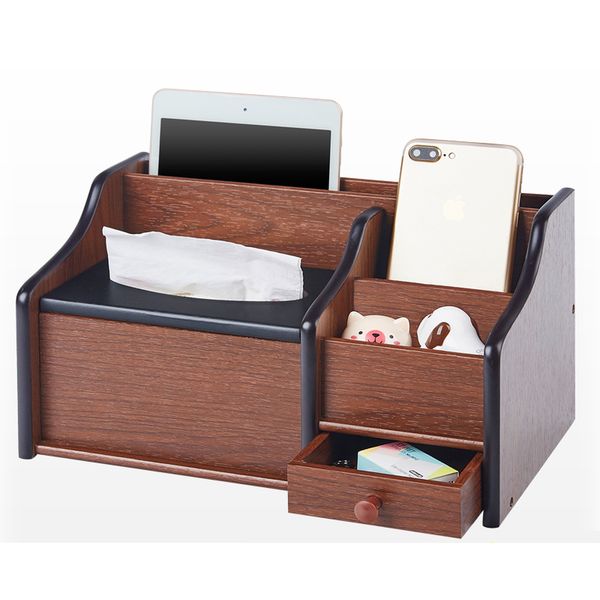 

wooden tissue box paper tray multi-function living room deskpen remote control cosmetic storage box wx9281610