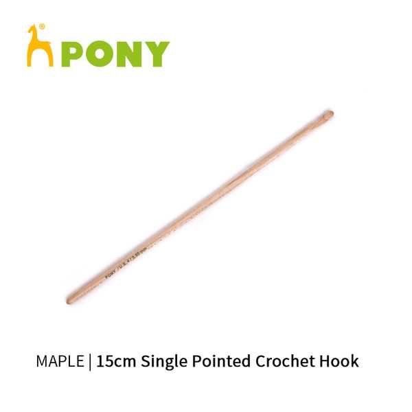 

1 piece maple 15 cm single pointed crochet hook knitting needles, Black