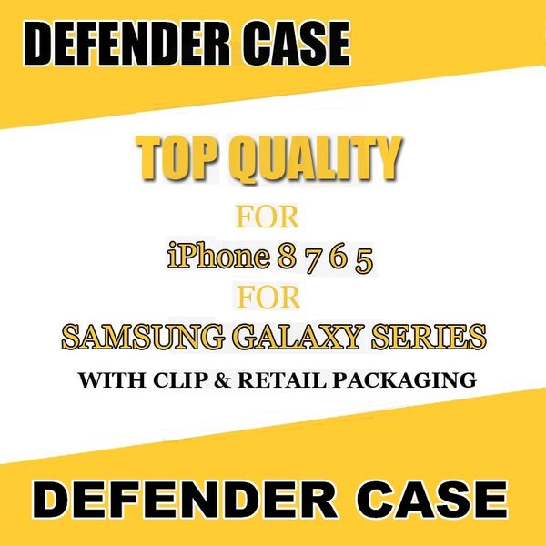 

Hard armor ca e for iphone x 8 defender erie ca e with logo clip hockproof hybrid cover for am ung galaxy 9 8 note 8 with package